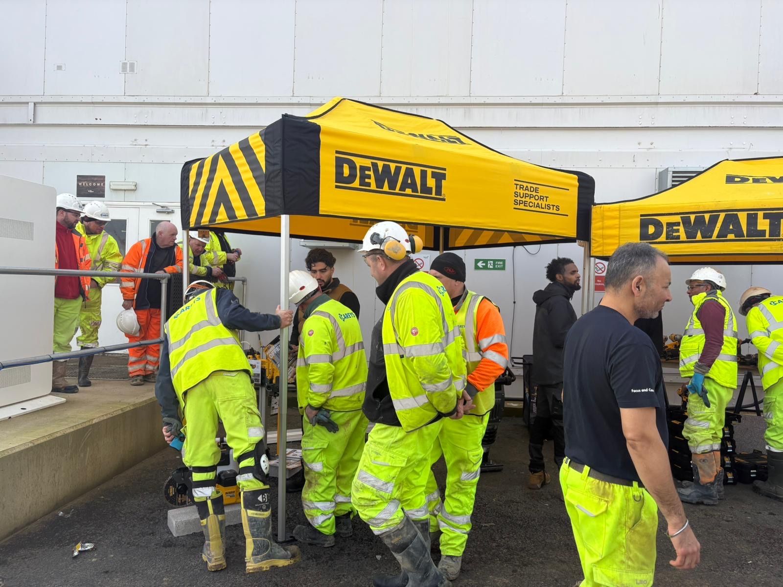 The workforce downed tools at Gartree for the DeWalt activation day